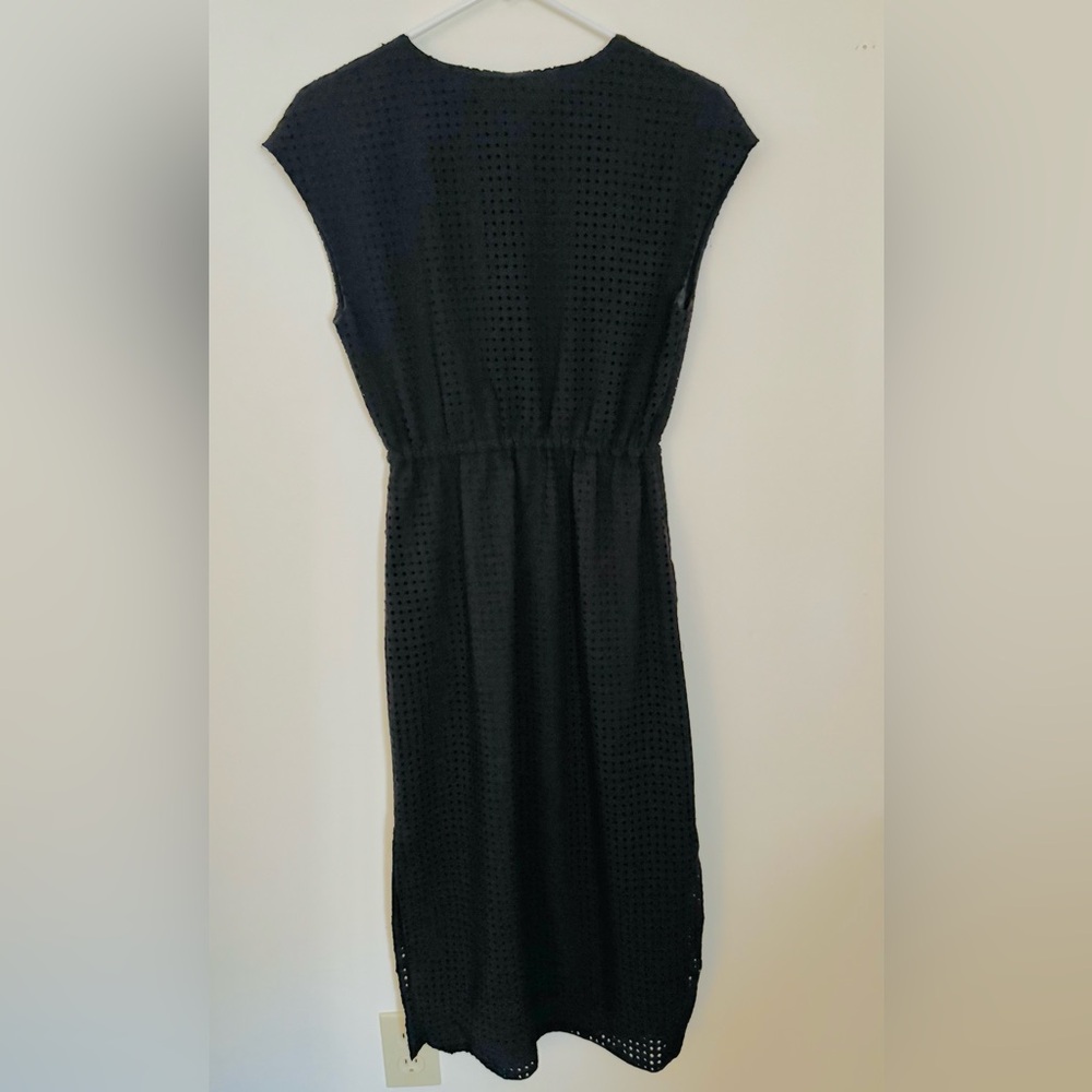 J. Crew Women’s Perforated Laser Cut Diamond Pattern Midi Dress, Size 00 - Picture 5 of 5